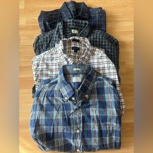 J.Crew button‎ down shirts- Bundle of 4